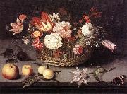 BOSSCHAERT, Johannes Basket of Flowers gh oil painting reproduction